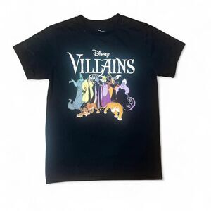 Disney Women's Black Villains Tshirt SZ L
